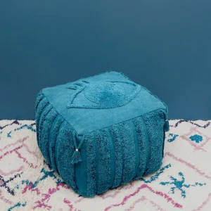 Pouf  bohème carré SIVA SAPHIR