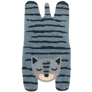 Tapis chambre enfant tigre BLUE TIGGER