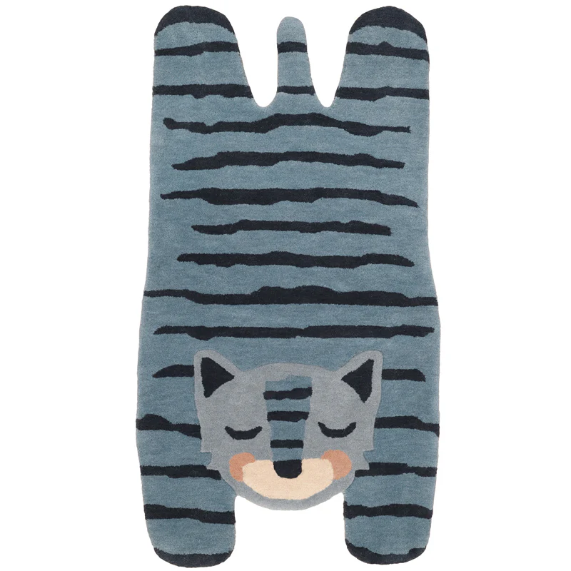 Tapis chambre enfant tigre BLUE TIGGER