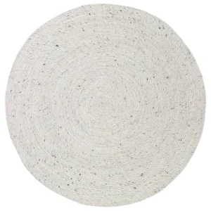 Tapis rond laine feutrée NEETHU NATUREL S