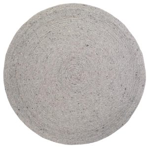 Tapis rond laine feutrée NEETHU GRIS L