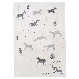 YUHNA tapis enfant aspect laine matière recyclé