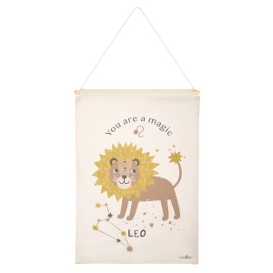 Déco murale chambre enfant zodiaque signe du lion LITTLE LEO