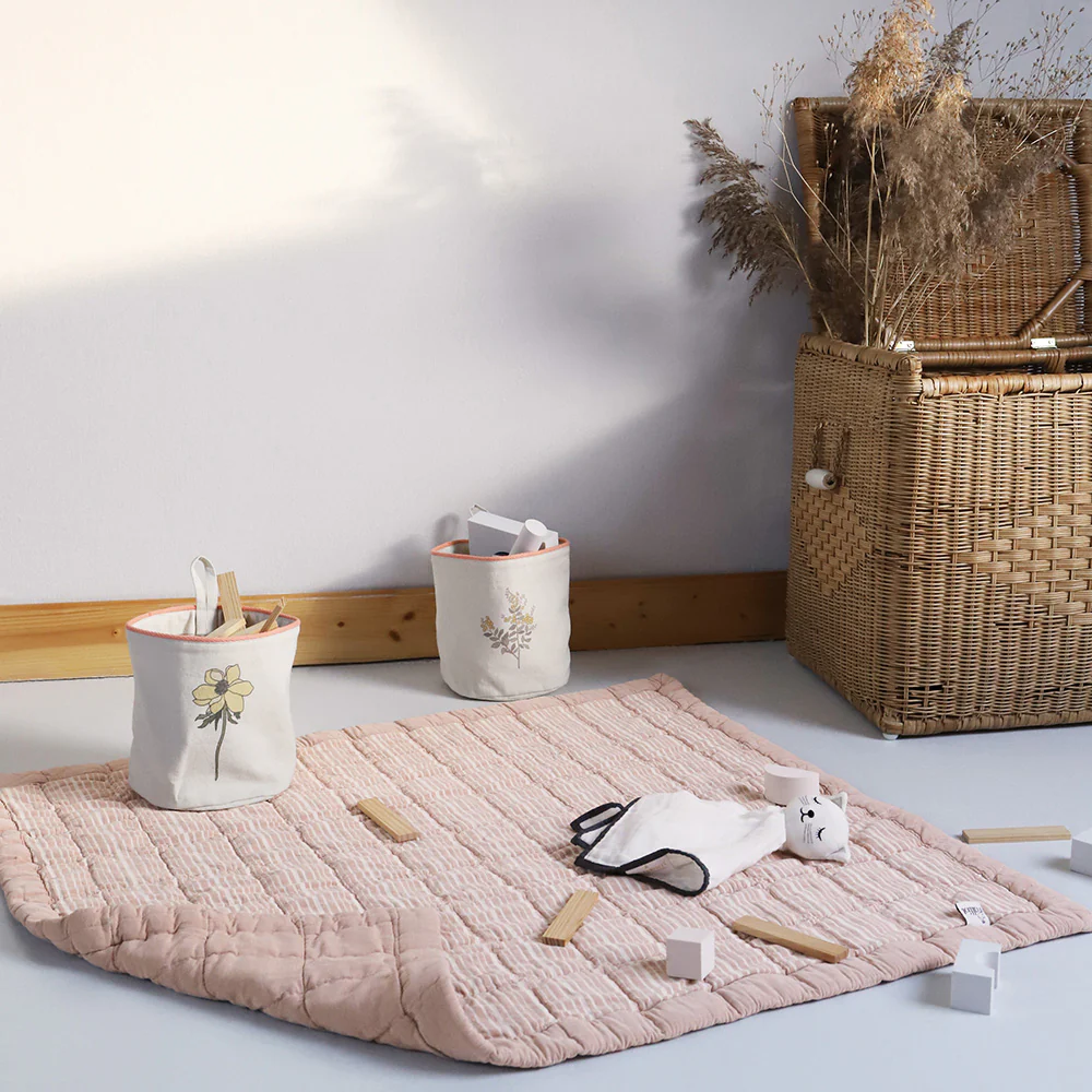 Couverture enfant coton lavé réversible ANNA TERRACOTTA M – Image 9