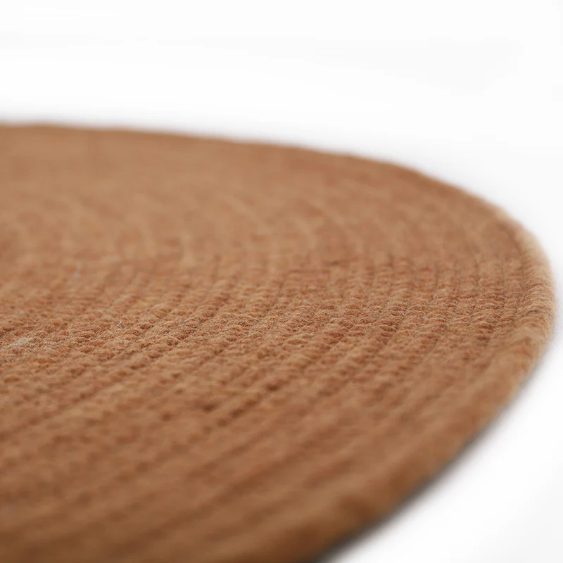 Tapis rond laine feutrée NEETHU TOFFEE S – Image 2