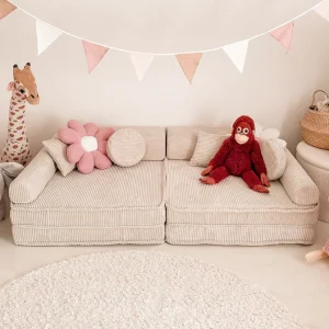 Canapé modulable Premium en velours Corduroy à larges côtes Aesthetic | 10 Pièces