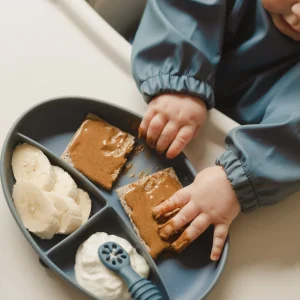 Assiette à succion divisée en silicone