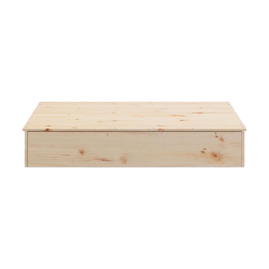 Bac à sable en bois massif avec couvercle – Éveil Montessori pour enfants de 1 à 6 ans au jardin – Image 4