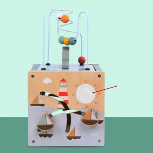 Cube d'activité bébé multisensoriel 5 en 1 - jouets éducatifs pour bébés de 1-3 ans