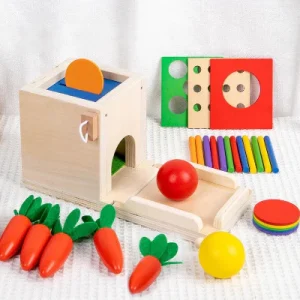 Cube d'activité bébé - Kit de jouets de tri sensoriel Montessori 1-3 ans