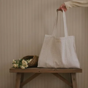 Fourre-tout en coton biologique - Collection Vichy