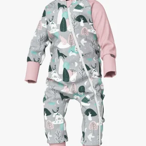 Pyjama court en coton certifié Oeko-Tex® - Animaux d'hiver