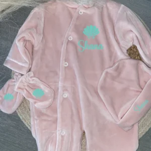 VELOURS rose claire | Coquillage