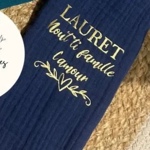 Protège livret famille | Bleu Marine à personnaliser