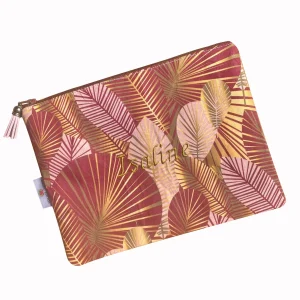 Pochette zippée personnalisée à motifs