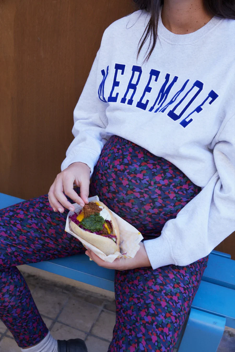 Legging de grossesse Flowher Tajinebanane – Confort absolu & motif stylé – Image 3