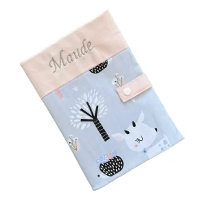 Protège carnet de santé personnalisé - Rose Maude