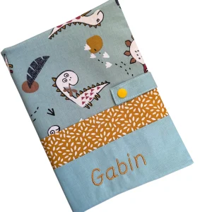 Protège carnet de santé personnalisé - Vert Gabin