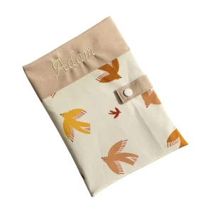 Protège carnet de santé personnalisé - Oiseaux Adam