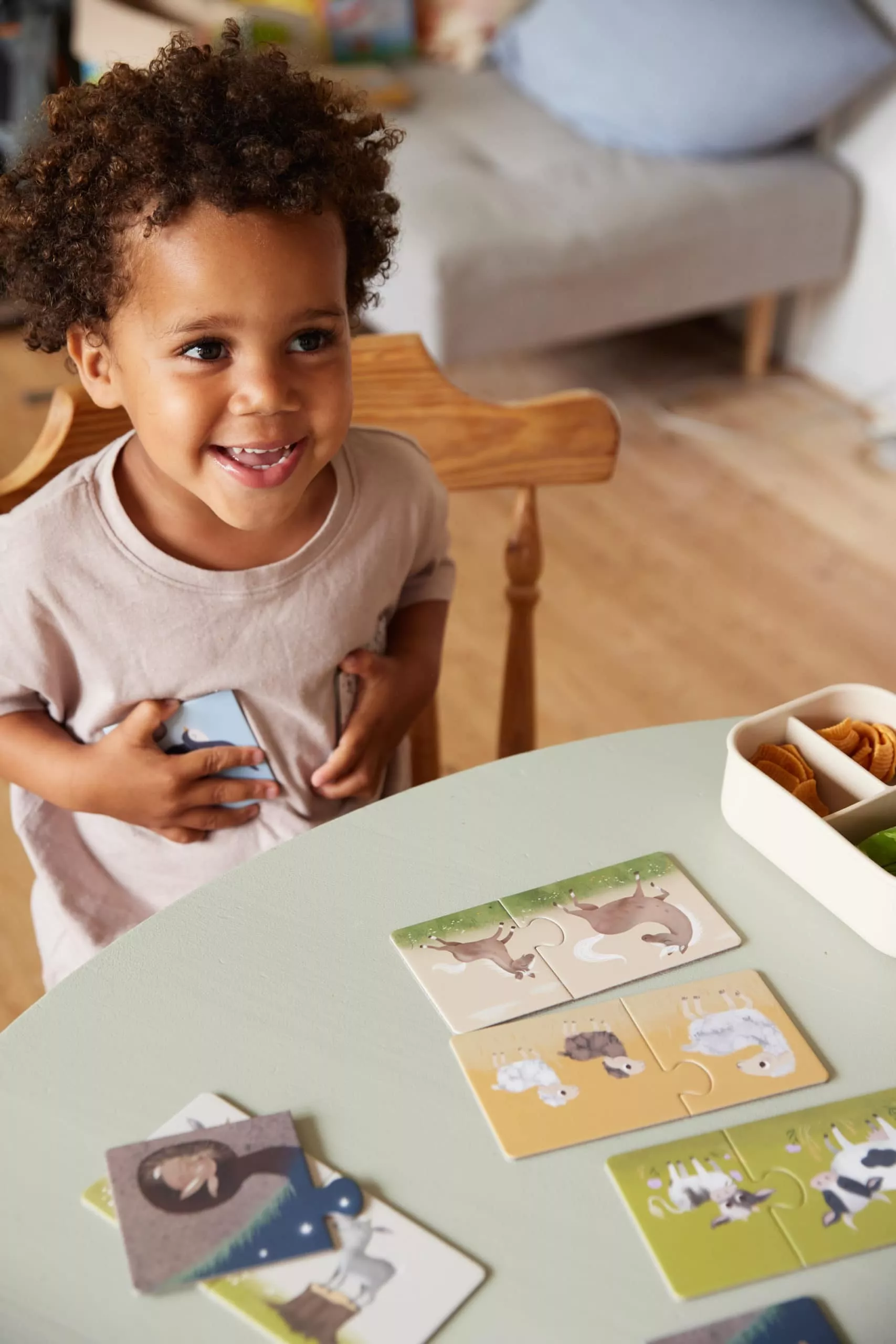 Puzzle 2 pièces - Maman/bébés - Á la ferme – Image 3