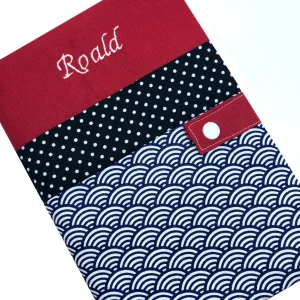 Protège carnet de santé personnalisé - Rouge Roald
