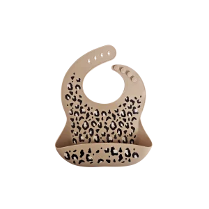 Bavoir silicone - Léopard