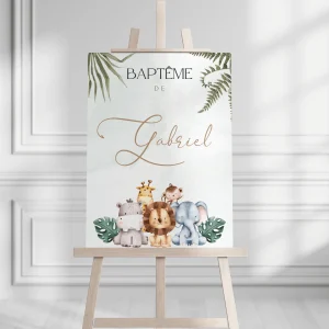 Affiche de Bienvenue Baptême, Anniversaire