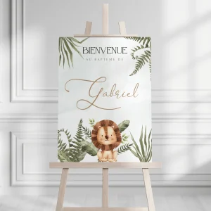 Affiche de Bienvenue Baptême, Anniversaire