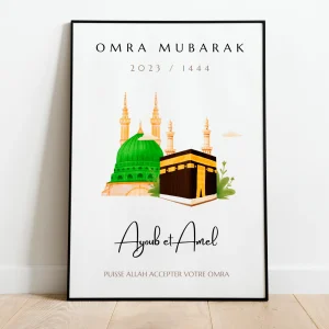Affiche Omra Mubarak Kaaba & Majids Anabawi