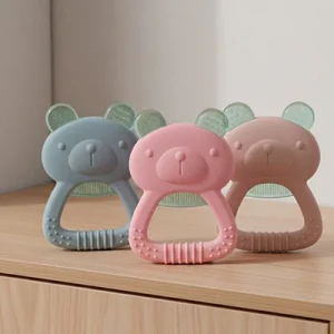 Anneau de dentition réfrigéré ou chaud – Silicone apaisant dès 3 mois