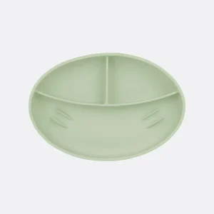 Assiette compartimentée anti-dérapante