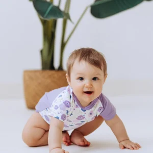 Body bébé été à manches courtes -  Fleurs d'ete