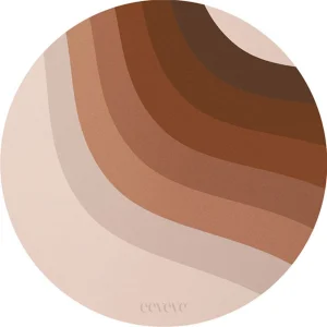 Lignes rétro - brun - Dessous de verre