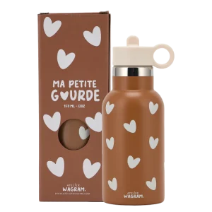 Gourde 350ml - Cœurs Caramel