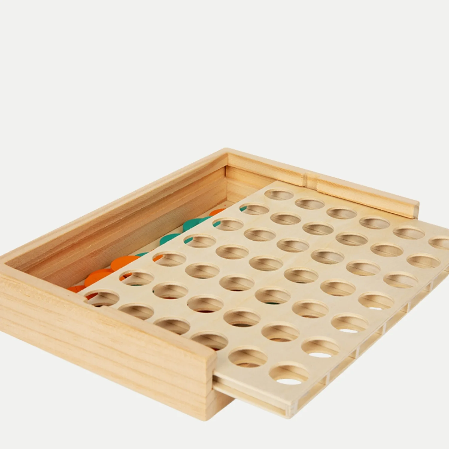 Puissance 4 en Bois Compact – Enfant 3-99 ans et + Jeu de Plateau 4 à la suite - Idéal Voyage en Famille – Image 5