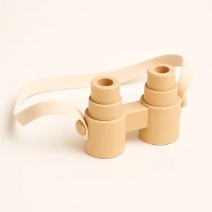 Jumelles Enfant en Bois naturel - Jeux Montessori pour Balades en Nature - 18 mois - 6 ans