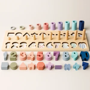 Puzzles en Bois Montessori Chiffres (3-7 ans) - Apprendre à compter et calculer en s'amusant
