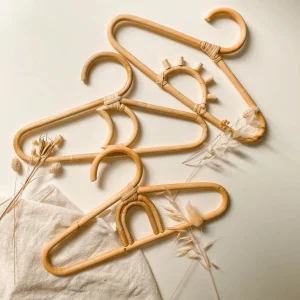 Lot de 3 cintres en rotin - Inspiration osier bohème