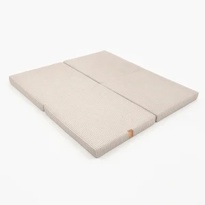 Tapis de jeu carré en velours Corduroy à larges côtes Aesthetic