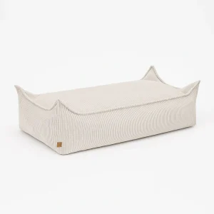 Coussin de sol rectangle en velours Corduroy à larges côtes Aesthetic