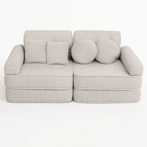 Canapé modulable Pocket en velours Corduroy à larges côtes Aesthetic | 10 Pièces