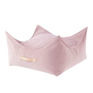 Coussin de sol carré en velours Corduroy à fines côtes Slimcord