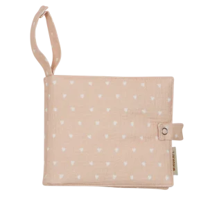 Album photo tissu - Petits Cœurs Beige