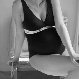 Body de Grossesse et Allaitement Life - Noir