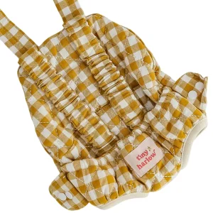 Porte-bébé pour poupée - Vichy Marron