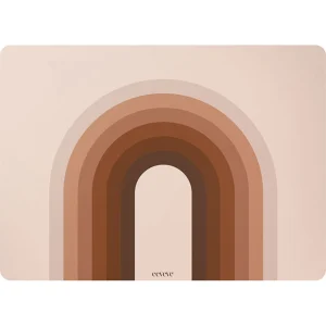 Lignes rétro - brun - Set de table