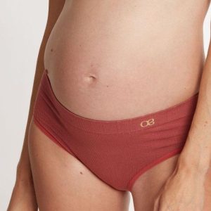 Slip Taille Basse de Maternité Zoé - Terracotta