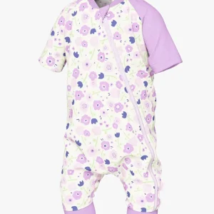 Pyjama d'été bébé manches courtes - Fleurs d'été