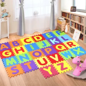 Tapis mousse pour bebe: Tapis jouet d'apprentissage Alphabet